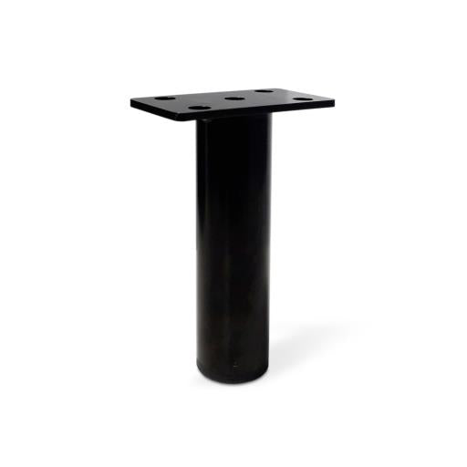 Pata Metalica para Muebles | Tubo Vertical con Placas