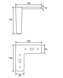 Pata Metalica para Muebles | VALENCIA