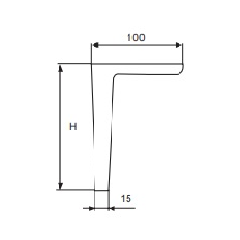 Pata Metalica para Muebles | Tacon