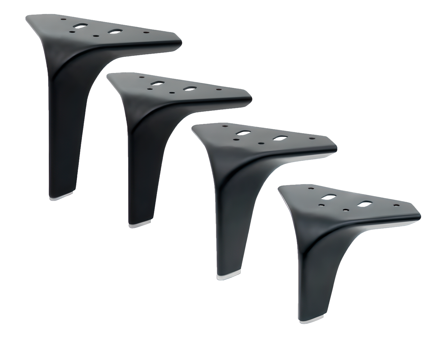 Pata Metalica para Muebles Curvada | Canaria