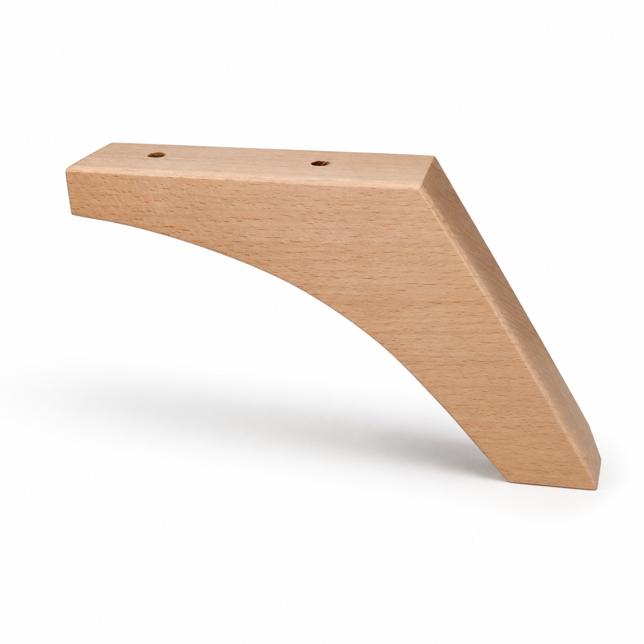 Pata de Madera de Haya para Sofá 12 cm — Diseño Luna, Elegante y de Calidad