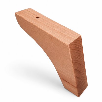 Pata de Madera de Haya para Sofá 12 cm — Diseño Ascari, Robustez y Estabilidad