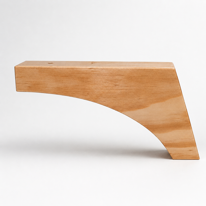 Pata de Madera de Pino para Sofá 12 cm Parabolica — Diseño Nórdico y Montaje Sencillo
