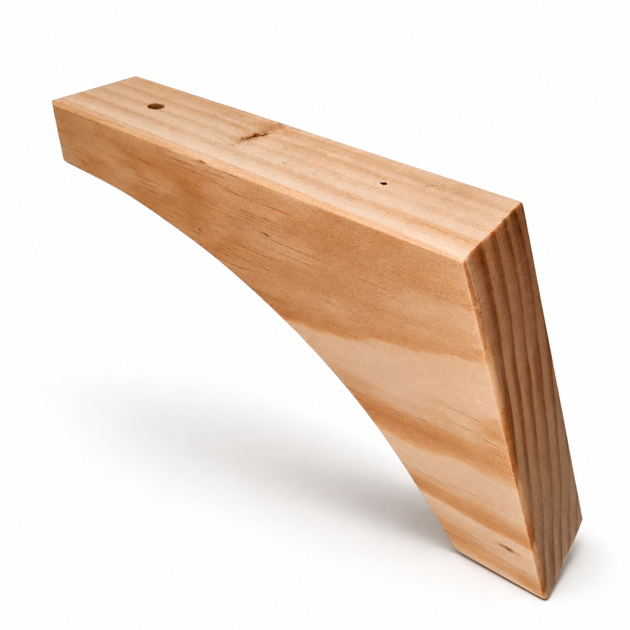 Pata de Madera de Pino para Sofá 12 cm Parabolica — Diseño Nórdico y Montaje Sencillo