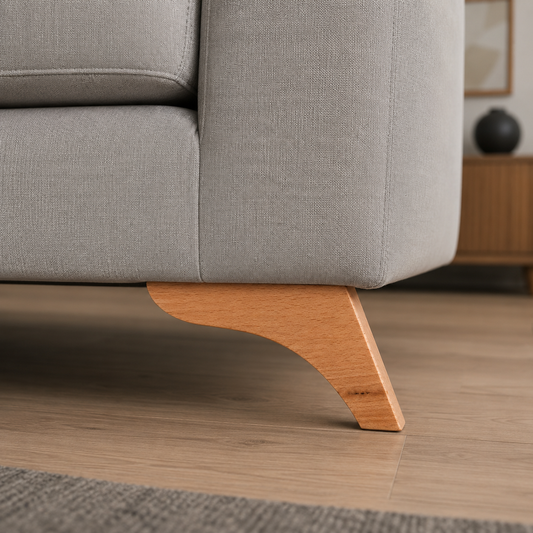 Pata de Madera de Haya para Sofá 12 cm — Diseño Ascari, Robustez y Estabilidad